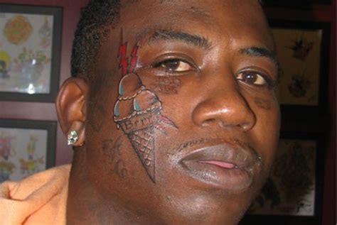 gucci face tat|Gucci Mane “probably wouldn’t” get his ice cream face tattoo again.